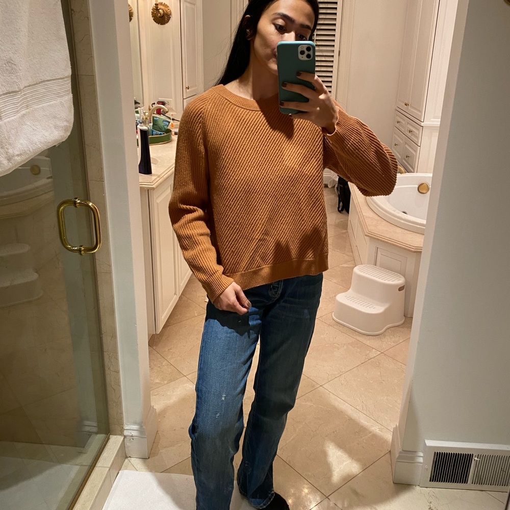 Vince Caramel Wool Cashmere Sweater
